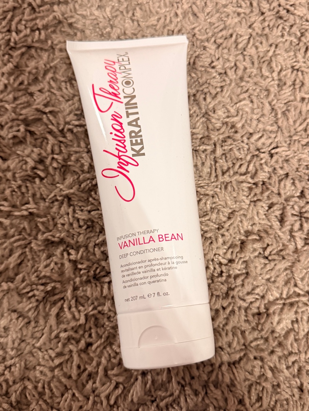 adidas Vanilla Bean Deep Conditioner - White with Pink Text